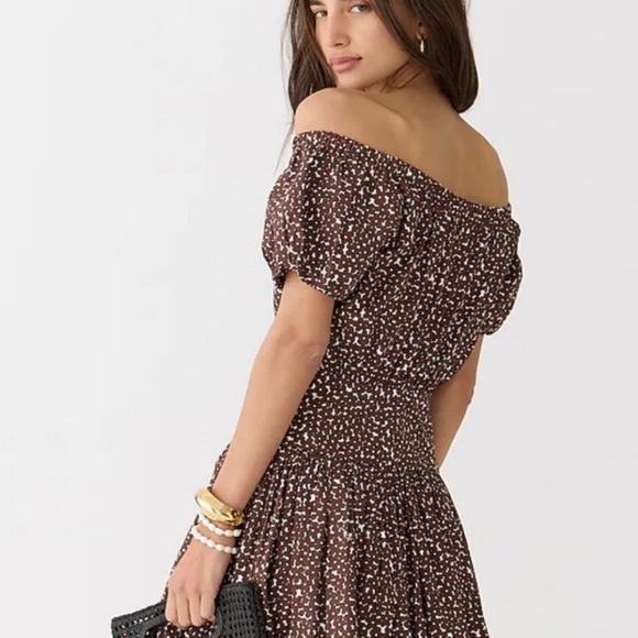 J. Crew floral puff sleeve drop-waist poplin dress Size 6 - Picture 3 of 11